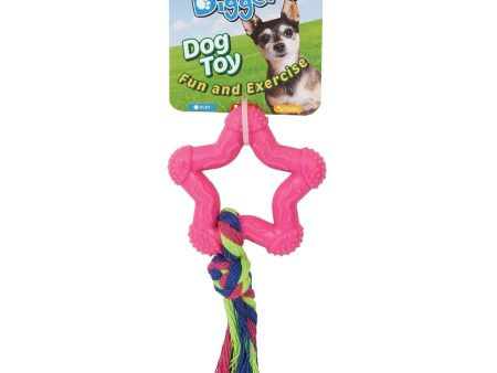 DGR TPR Star and Rope Toy Pink Online