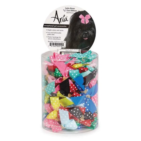 AR Grosgrain Bow Dot 5 8 In Asst Online Sale