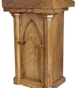 Wooden Lectern with Two Shelves (Style 530) Fashion