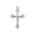 Sterling Silver Papal Crucifix 18  Chain and Box (Style: L9181) Sale