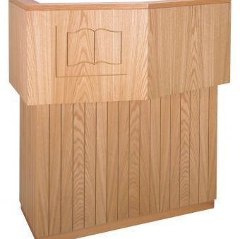 Wooden Pulpit no Bible Symbol (Style 3751) Fashion