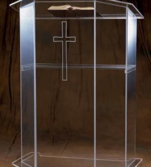 Acrylic Pulpit with Cross (Style 3351) Cheap