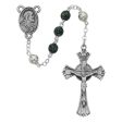 7mm Green Black Rosary (Style: 587D F) For Cheap