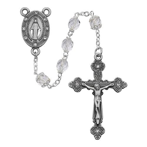 7mm Crystal Rosary (Style: R121DF) Online Hot Sale