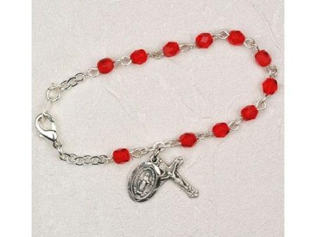 5 1 2  Ruby Baby Bracelet (Style: BR116-RU) Discount