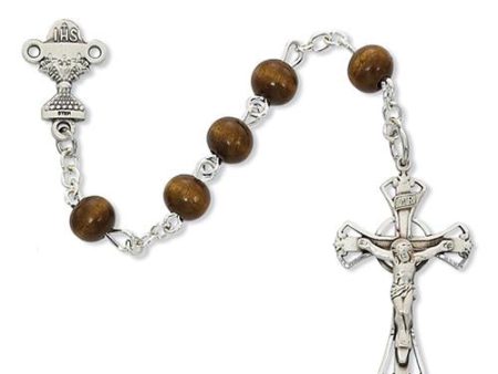 6mm Brown Wood Rosary (Style: C7B) Online Sale