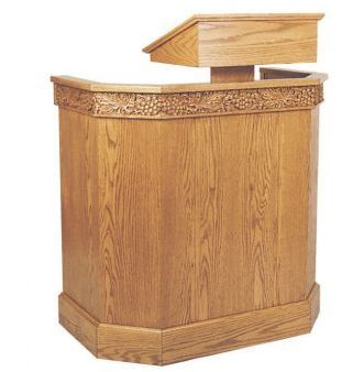 Wooden Pulpit with Adjustable Book Rest (Style 368) Hot on Sale