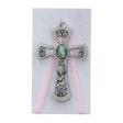 3 3 4  Guardian Angel Girl Pink Cross Card (Style: PW10-P) Cheap