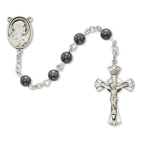 6mm Hematite Rosary (Style: C14B) For Sale