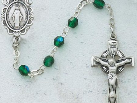 3mm Green Irish Rosary (Style: C49DW) Hot on Sale