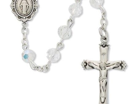 6mm Crystal Rosary (Style: 933W) Sale