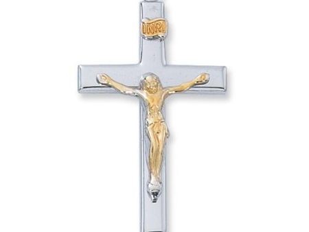 Sterling Silver Crucifix 18  Chain and Box (Style: L9119) Supply