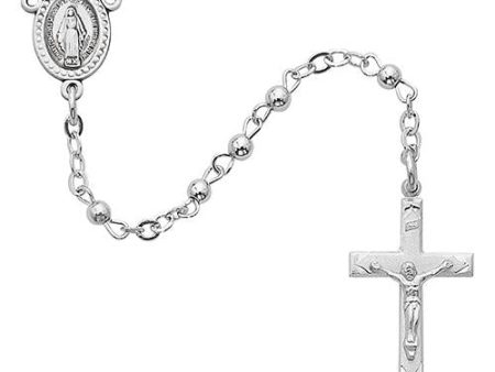 3mm All Sterling Rosary (Style: 1-3L G) Hot on Sale