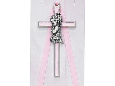 3 1 2  Pink Girl Crib Cross (Style: PW14-P) Online Sale