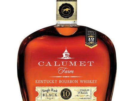 Calumet Farm Single Rack Black 10 Years Kentucky Bourbon Whiskey on Sale