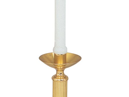 Altar Chapel Candlestick, Bright Brass (Style K250) For Cheap