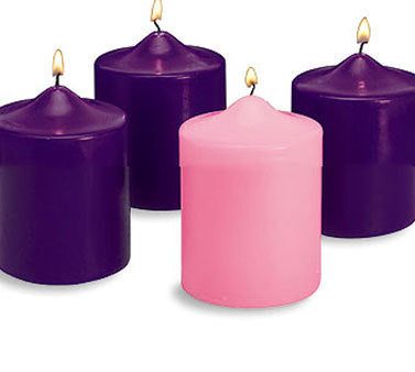 Advent Candle Set: 6  (Style: 48077) Online Hot Sale