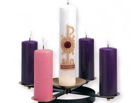 Advent Wreath - Wrought Iron with Spikes (Style K178) Online