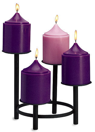 Advent Church Set Candles: 4  x 6  (Style: 48058) For Cheap