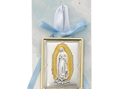 Blue Guadalupe Crib Medal (Style: PW24) Supply