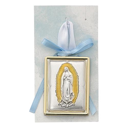 Blue Guadalupe Crib Medal (Style: PW24) Supply