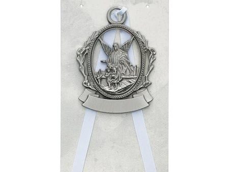 Engravable Pewter Crib Medal (Style: PW15-W) Discount