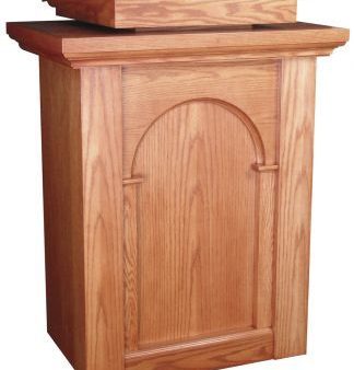 Wooden Pulpit with Two Inside Shelves (Style 590) on Sale