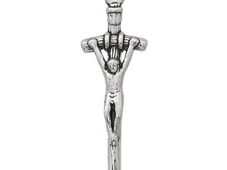 Sterling Silver Crucifix W 18  Chain and Box (Style: L9037) Online Hot Sale