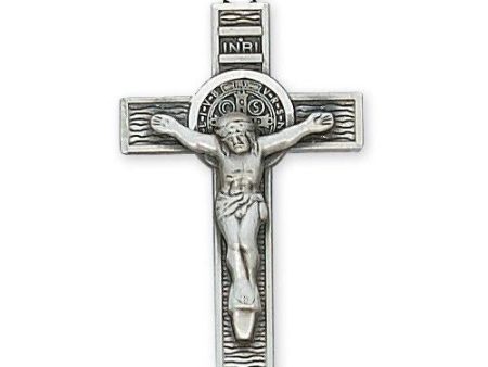 Sterling Silver Crucifix 20  Chain and Box (Style: L9081) For Cheap