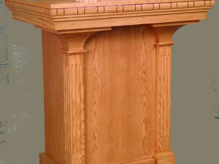 Wooden Pulpit with Extended Shelf (Style 650) Cheap