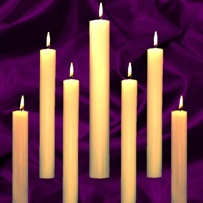 Altar Candles 1-1 2  x 25  100% Beeswax on Sale