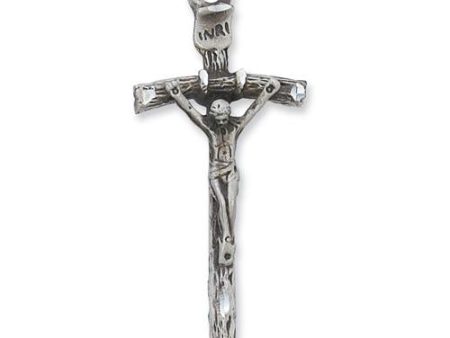 Sterling Silver Crucifix 18  Chain and Box (Style: L9039) Cheap