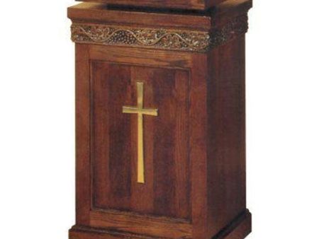 Wooden Lectern with one inside shelf (Style 1420) Hot on Sale