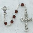 5mm Garnet Communion Rosary (Style: C39B) Hot on Sale