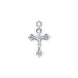 Sterling Silver Celtic Crucifix 18  Chain and Box (Style: L9184) Hot on Sale