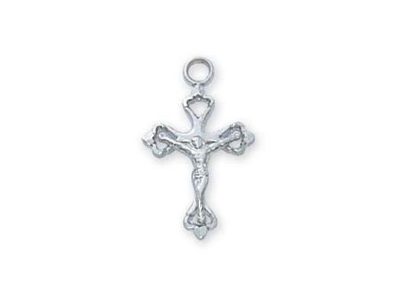 Sterling Silver Celtic Crucifix 18  Chain and Box (Style: L9184) Hot on Sale