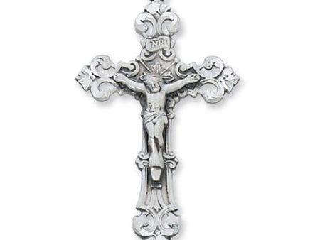 Sterling Silver Tutone Crucifix 16  Chain (Style: LT9112) Fashion