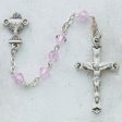 5mm Pink Communion Rosary (Style: C35W) Sale