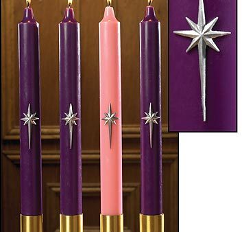 Advent Candle Set: Bright Morning Star (Style: TS693) Cheap