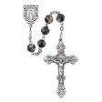 7mm Black Real Cloisonne Rosary (Style: 767S F) Online Hot Sale