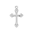 Sterling Silver Cross Silver 18  Chain and Box (Style: L9148) Supply