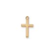 Gold Over Sterling Silver Cross 16  Chain and Box (Style: J6099) Supply