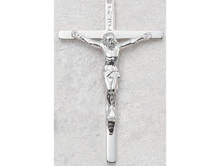 Sterling Silver Crucifix 24  Chain and Box (Style: L9044) Online Sale