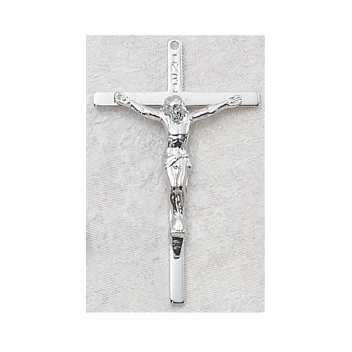 Sterling Silver Crucifix 24  Chain and Box (Style: L9044) Online Sale