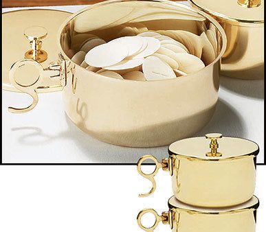 150 Host Brass Stacking Ciborium with Lid (Series NS029) Online Sale