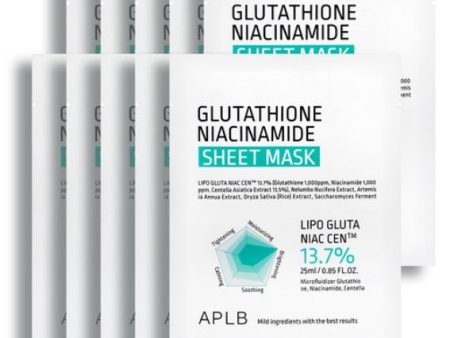 APLB Glutathione Niacinamide Sheet Mask 25ml*10pack For Sale