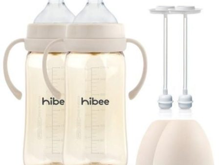 hibee PPSU Eight Bent colic prevention bottle 270ml twin pack self-feeding set Online Hot Sale