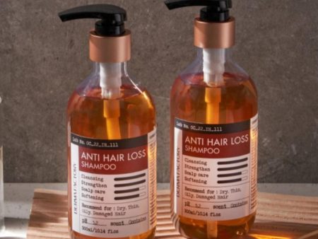 DERMA FACTORY Anti Hair Loss Shampoo 300ml *2pcs Beer Brewer s Yeast 41% Caffeine 1% Natural Active Ingredients Scalp Hair Care Discount